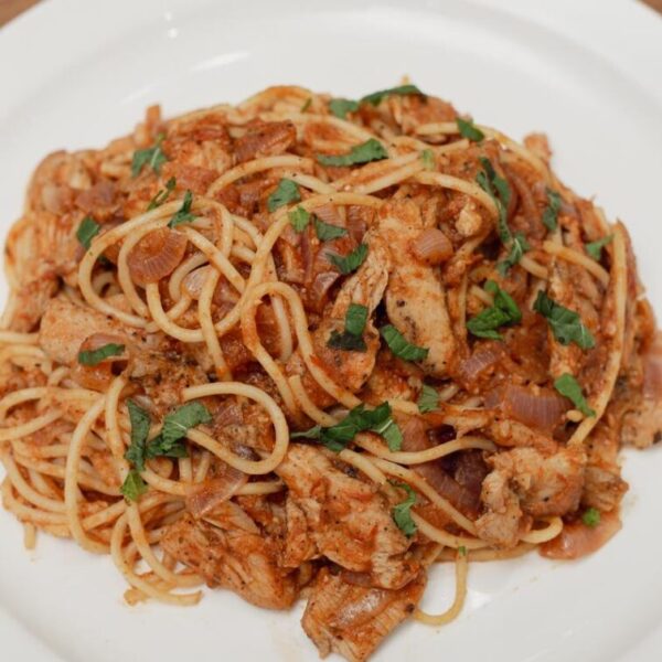 Chicken Spaghetti Stir fry