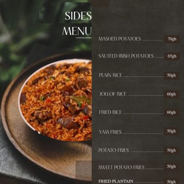 Sides Menu