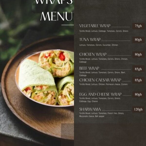 Wrap Menu